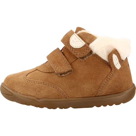 Baskets fille à scratchs b macchia Brun clair 2 - vertbaudet enfant 