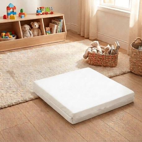 Pack matelas pliant 60x120 + drap housse éponge bleu - idéal voyage - déhoussable et sain Bleu 6 - vertbaudet enfant 