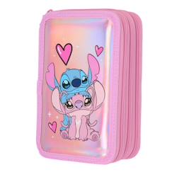 -Trousse scolaire fille lilo & stitch 3 compartiments