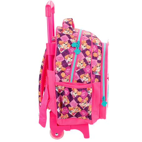 Sac à dos à roulettes fille pat' patrouille 1 compartiment Rose 2 - vertbaudet enfant 
