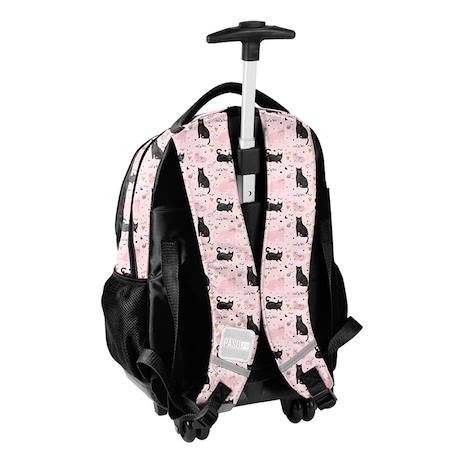 Cartable à roulettes fille chiens et chats 2 compartiments Noir 3 - vertbaudet enfant 