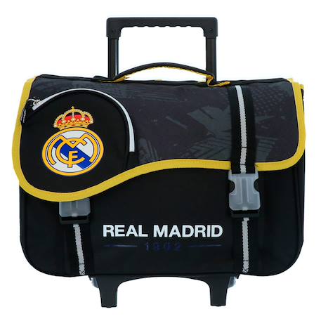 Cartable à roulettes garçon real madrid cf 2 compartiments Noir 2 - vertbaudet enfant 