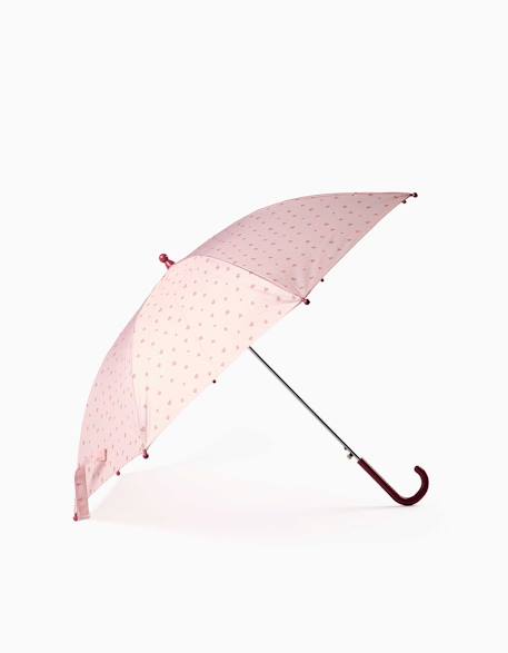 Parapluie automatique avec motif floral Rose clair 1 - vertbaudet enfant 