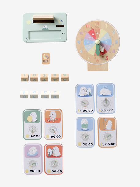Horloge d'apprentissage en bois FSC® bois 4 - vertbaudet enfant 