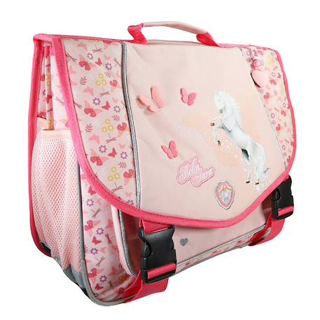 Cartable fille bella sara 2 compartiments Blanc 2 - vertbaudet enfant 