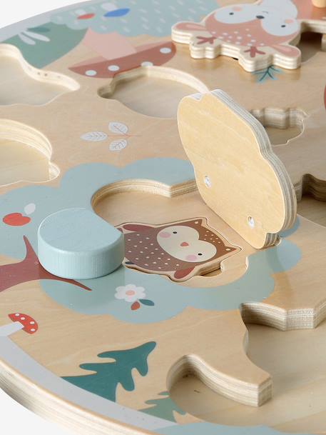 Planche multi-puzzles en bois FSC® HAPPY FOREST bois 9 - vertbaudet enfant 