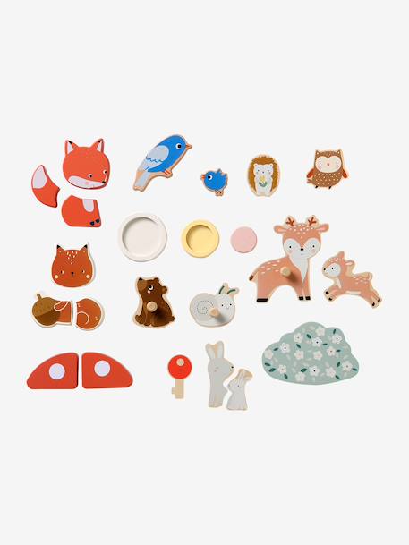 Planche multi-puzzles en bois FSC® HAPPY FOREST bois 6 - vertbaudet enfant 