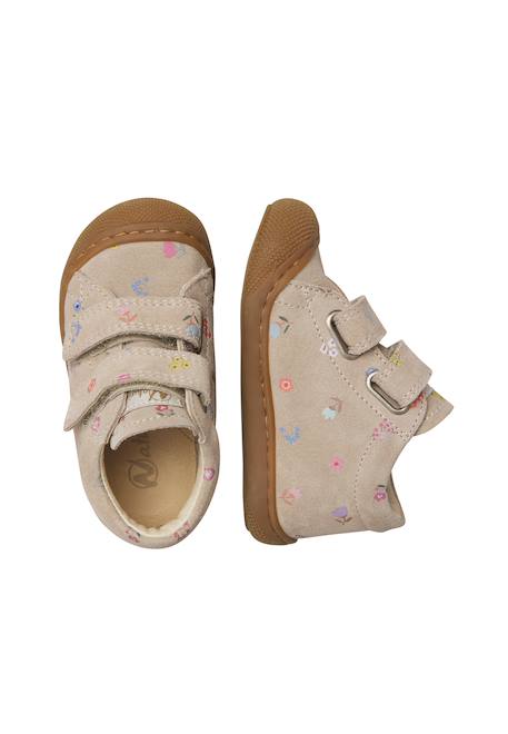Chaussures premiers pas en suède cocoon vl Beige-+Vanille- 4 - vertbaudet enfant 
