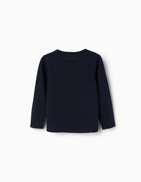 Lot de 2 t-shirts à manches longues avec imprimés de l'art Rose clair+Vert clair 6 - vertbaudet enfant 