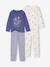 Lot de 2 pyjamas longs fille bleu ardoise 1 - vertbaudet enfant 