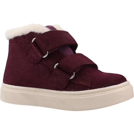 Baskets fille à scratchs nashik wpf Marron+Violet 11 - vertbaudet enfant 