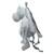 Sac à dos peluche en coton tricot animaux Écru+Gris 8 - vertbaudet enfant 