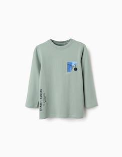 Garçon-T-shirt, polo, sous-pull-T-shirt-T-shirt en coton à manches longues avec imprimé shapes