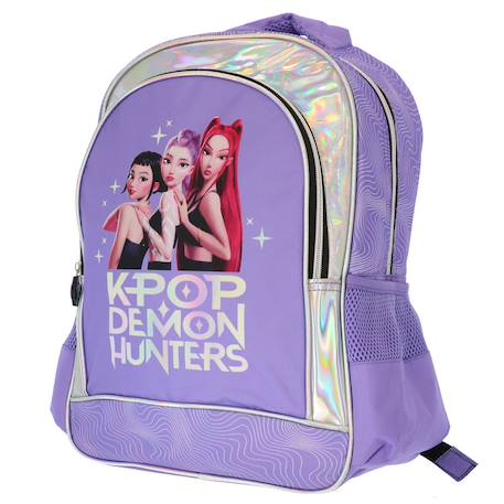 Sac à dos scolaire fille kpop demon hunters 1 compartiment Violet 3 - vertbaudet enfant 
