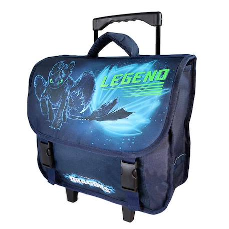Cartable à roulettes garçon dragons 2 compartiments  - vertbaudet enfant