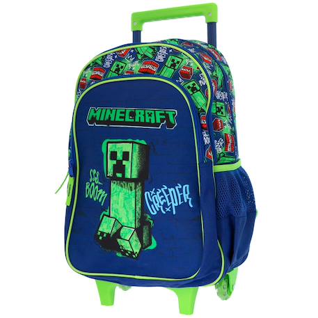 Garçon-Accessoires-Fourniture scolaire-Cartable-Cartable à roulettes garçon minecraft