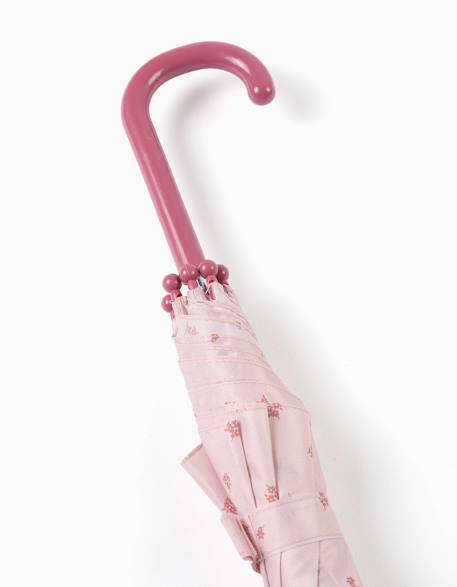 Parapluie automatique avec motif floral Rose clair 4 - vertbaudet enfant 
