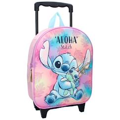 -Cartable à roulettes fille lilo & stitch 1 compartiment