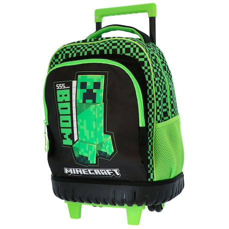 Garçon-Accessoires-Fourniture scolaire-Cartable-Cartable à roulettes garçon minecraft 2 compartiments