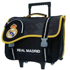 -Cartable à roulettes garçon real madrid cf 2 compartiments