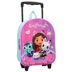 -Sac à dos à roulettes fille gabby et la maison magique 1 compartiment