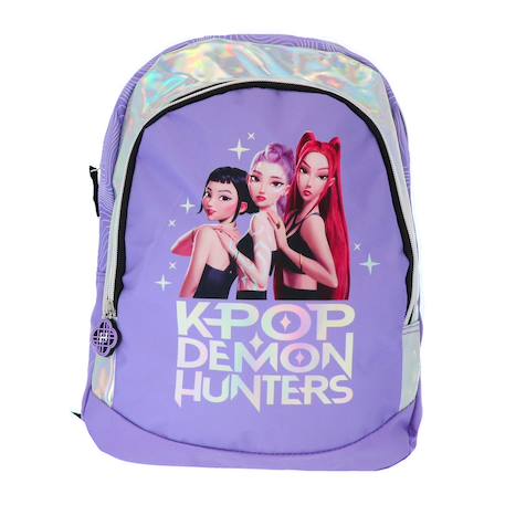 Sac à dos scolaire fille kpop demon hunters 1 compartiment Violet 2 - vertbaudet enfant 