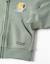 Sweat zippé en coton avec capuche et imprimé ours Vert 4 - vertbaudet enfant 