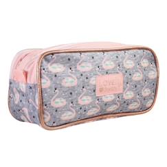-Trousse scolaire fille 2 compartiments