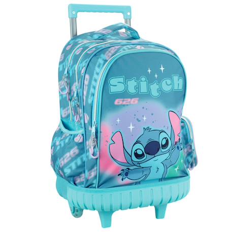 Fille-Accessoires-Fourniture scolaire-Cartable-Sac à dos à roulettes fille lilo & stitch 2 compartiments
