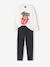 Pyjama Rolling Stones fille anthracite 1 - vertbaudet enfant 