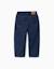 Pantalon en jean baggy avec cordon de serrage Bleu foncé 2 - vertbaudet enfant 