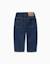 Pantalon en jean baggy avec cordon de serrage Bleu foncé 2 - vertbaudet enfant 