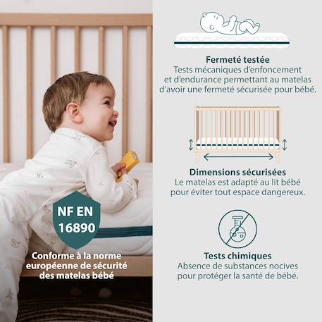 Matelas bébé cocolegend® Blanc 6 - vertbaudet enfant 