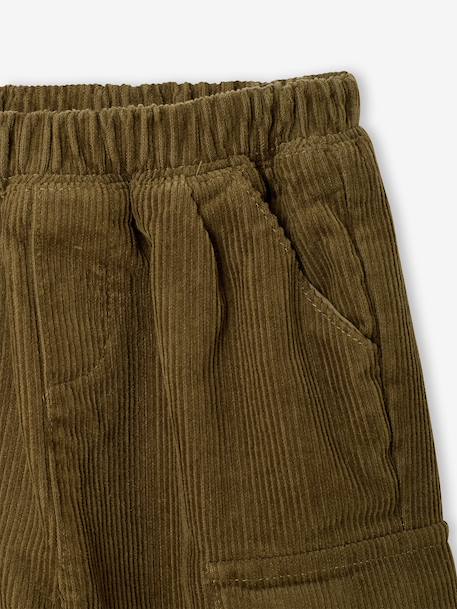 Pantalon bébé garçon velours kaki 3 - vertbaudet enfant 