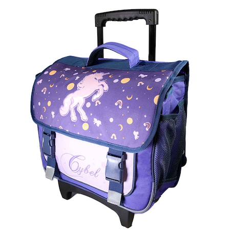 Fille-Accessoires-Fourniture scolaire-Cartable-Cartable à roulettes fille l'école des licornes 2 compartiments