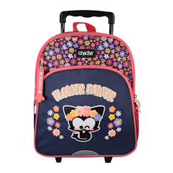 -Cartable à roulettes fille chiens et chats 1 compartiment