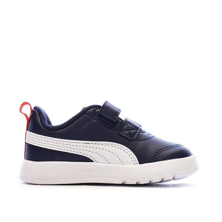 Baskets courtflex v3 v inf Marine+Puma marine puma blanc rouge 3 - vertbaudet enfant 