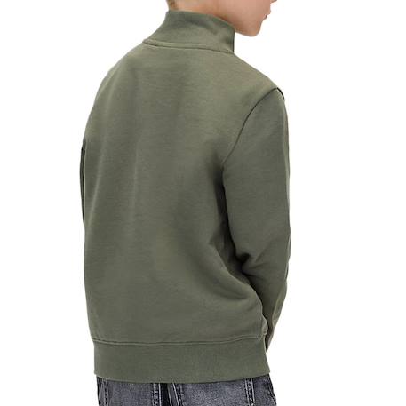 Pull zippé garçon chest Vert 3 - vertbaudet enfant 