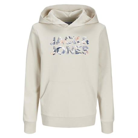 Sweat garçon à capuche bryan Beige+Noir 2 - vertbaudet enfant 