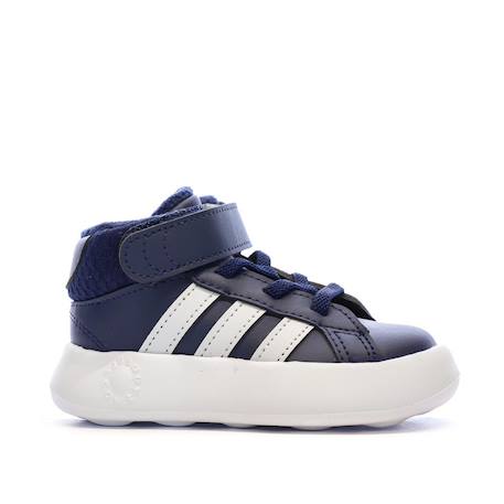 Baskets garçon grand court mid Marine 2 - vertbaudet enfant 