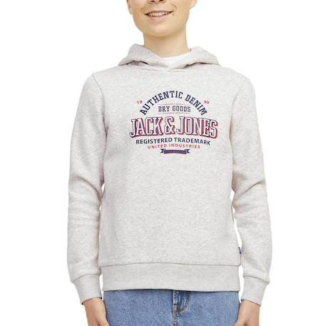 Sweat à capuche Gris 2 - vertbaudet enfant 