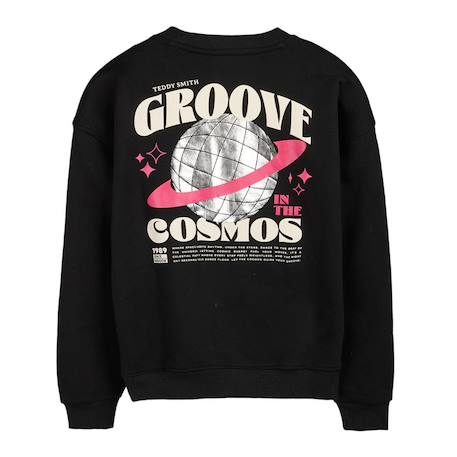 Sweat fille flow Noir 3 - vertbaudet enfant 
