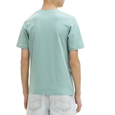 T-shirt garçon manches courtes brandon Blanc+Bleu+Bleu clair+Marine 7 - vertbaudet enfant 