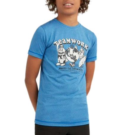 T-shirt garçon hybrid Bleu+Noir 2 - vertbaudet enfant 