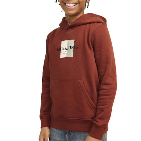 Sweat frederiksberg Gris+Terracotta 5 - vertbaudet enfant 