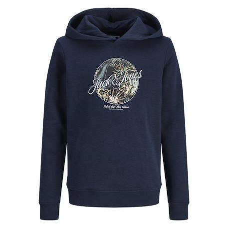 Sweat à capuche garçon lulu Marine 2 - vertbaudet enfant 
