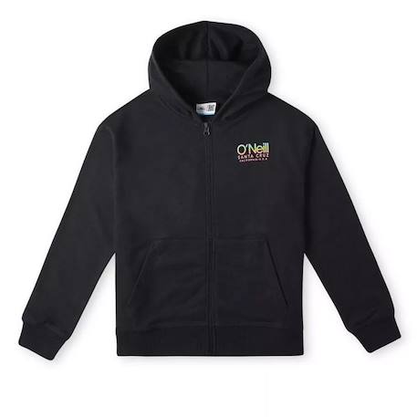 Sweat à capuche fille circle surfer Noir 2 - vertbaudet enfant 