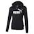 Sweat zippé fille à capuche essential logo full Noir 2 - vertbaudet enfant 