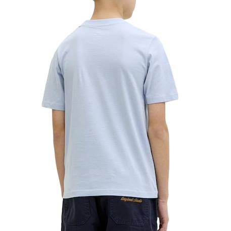 T-shirt garçon manches courtes brandon Blanc+Bleu+Bleu clair+Marine 10 - vertbaudet enfant 