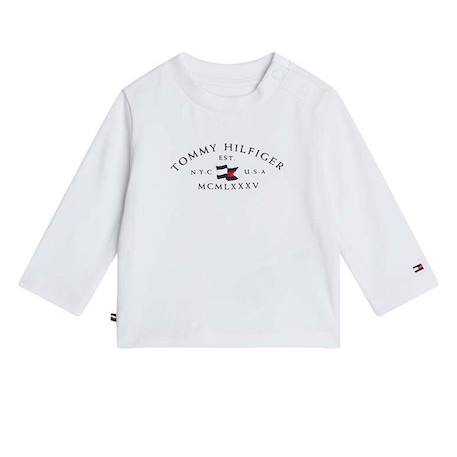 T-shirt garçon à manches longues nautical Blanc+Bleu 2 - vertbaudet enfant 